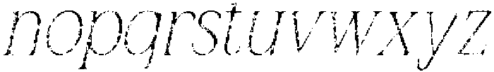 Bornean Stamp Italic otf (400) Font LOWERCASE