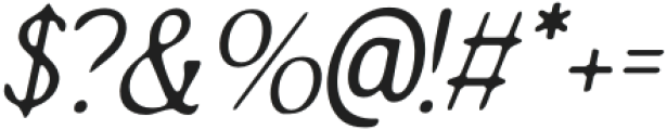 BorneanBlur-Italic otf (400) Font OTHER CHARS