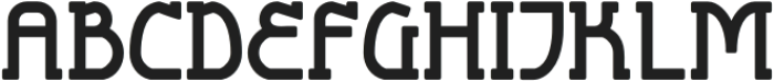 BornineRound-Regular otf (400) Font UPPERCASE