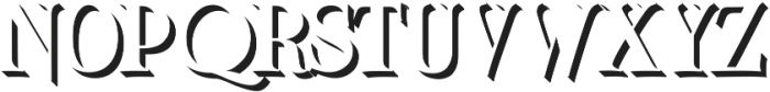 Boromir Caps Shadow otf (400) Font UPPERCASE