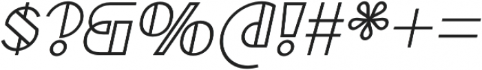 Borotello Bold Italic otf (700) Font OTHER CHARS
