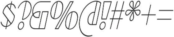 Borotello Condensed Italic otf (400) Font OTHER CHARS