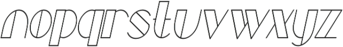 Borotello Condensed Italic otf (400) Font LOWERCASE