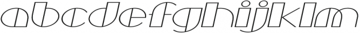 Borotello Expanded Italic otf (400) Font LOWERCASE
