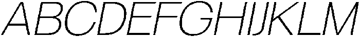 Borscha Extra Light Italic otf (200) Font UPPERCASE