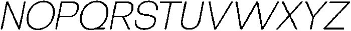 Borscha Extra Light Italic otf (200) Font UPPERCASE