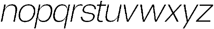 Borscha Extra Light Italic otf (200) Font LOWERCASE