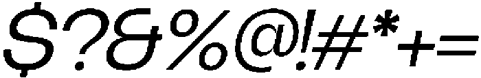 Borscha Italic otf (400) Font OTHER CHARS