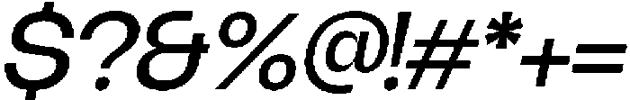 Borscha Medium Italic otf (500) Font OTHER CHARS