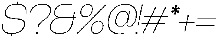 Borscha Thin Italic otf (100) Font OTHER CHARS