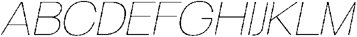 Borscha Thin Italic otf (100) Font UPPERCASE