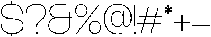 Borscha Thin otf (100) Font OTHER CHARS