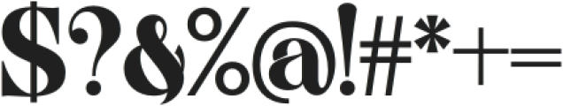 Bosento-Regular otf (400) Font OTHER CHARS