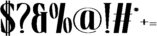 Boserich-Bold otf (700) Font OTHER CHARS