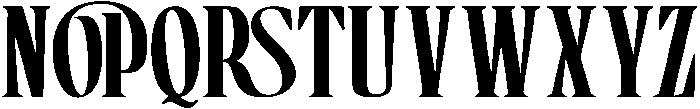 Boserich-Bold otf (700) Font UPPERCASE