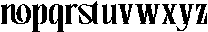 Boserich-Bold otf (700) Font LOWERCASE
