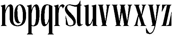 Boserich-Regular otf (400) Font LOWERCASE