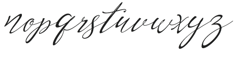 Bosline Italic otf (400) Font LOWERCASE