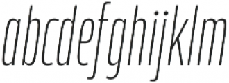 Bosphorus 20 Compressed 21 Thin Italic otf (100) Font LOWERCASE