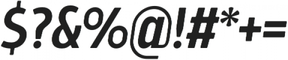 Bosphorus 40 Condensed 44 Medium Italic otf (500) Font OTHER CHARS