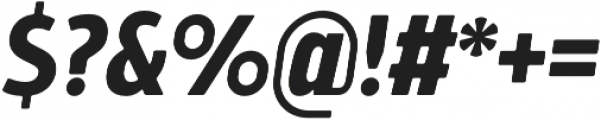 Bosphorus 40 Condensed 45 Bold Italic otf (700) Font OTHER CHARS