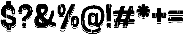 Bosque WoodShadow otf (400) Font OTHER CHARS