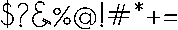 Bosque otf (400) Font OTHER CHARS