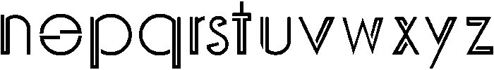 Bosque otf (400) Font LOWERCASE