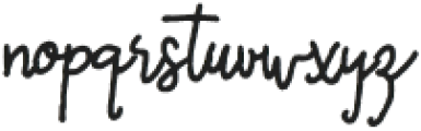 BostionScript-Regular otf (400) Font LOWERCASE