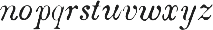 Boston 1851 Italic Bold otf (700) Font LOWERCASE