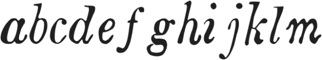 Boston 1851 Italic Condensed otf (400) Font LOWERCASE