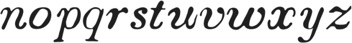 Boston 1851 Italic Expanded otf (400) Font LOWERCASE