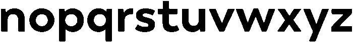 Boston Bold otf (700) Font LOWERCASE