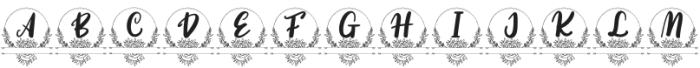 Botanic Monogram Regular otf (400) Font UPPERCASE