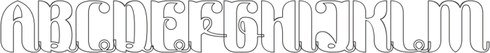 Botanical Garden-Hollow otf (400) Font UPPERCASE