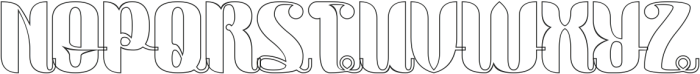 Botanical Garden-Hollow otf (400) Font UPPERCASE