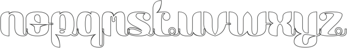 Botanical Garden-Hollow otf (400) Font LOWERCASE