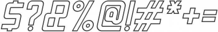 Bothweld Outline Italic otf (400) Font OTHER CHARS