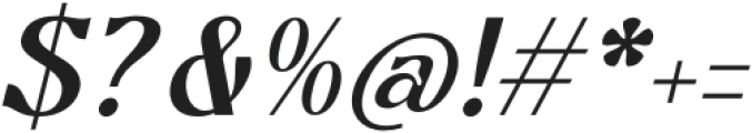 Bottarie Italic otf (400) Font OTHER CHARS