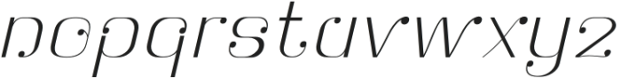 Botuna Thin Slanted otf (100) Font LOWERCASE