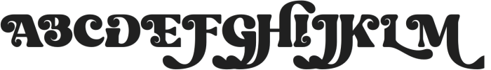 Boucher Regular otf (400) Font UPPERCASE