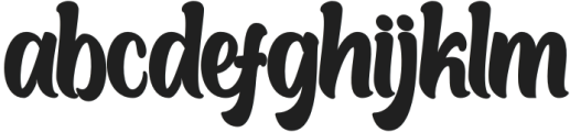 Boughies Bold otf (700) Font LOWERCASE