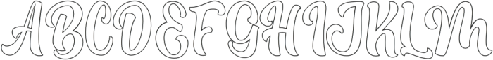 Boughies Hollow otf (400) Font UPPERCASE