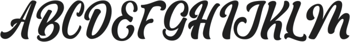 Boughies Italic otf (400) Font UPPERCASE