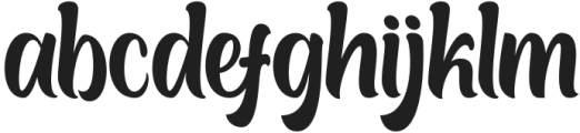 Boughies Regular otf (400) Font LOWERCASE