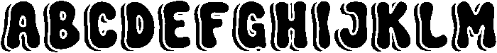 Bounce Regular otf (400) Font UPPERCASE