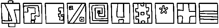 Bouncy Borders Medium otf (500) Font OTHER CHARS