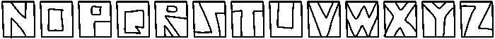 Bouncy Borders Medium otf (500) Font UPPERCASE