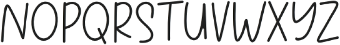 Bouncy Notes Thin otf (100) Font UPPERCASE