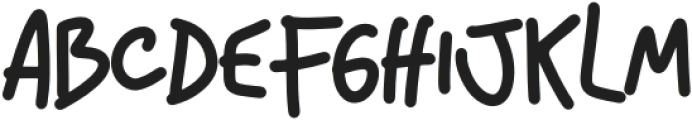 Bouncy Scriber Regular otf (400) Font UPPERCASE